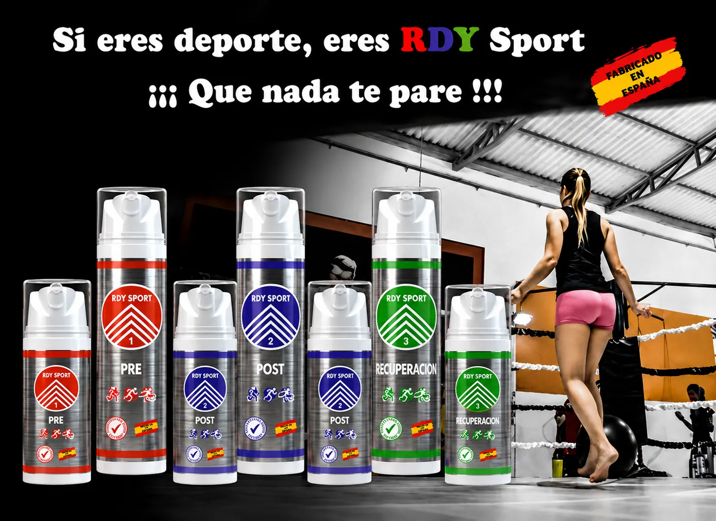 geles cremas musculares rdysport deporte calor frio recuperacion movil
